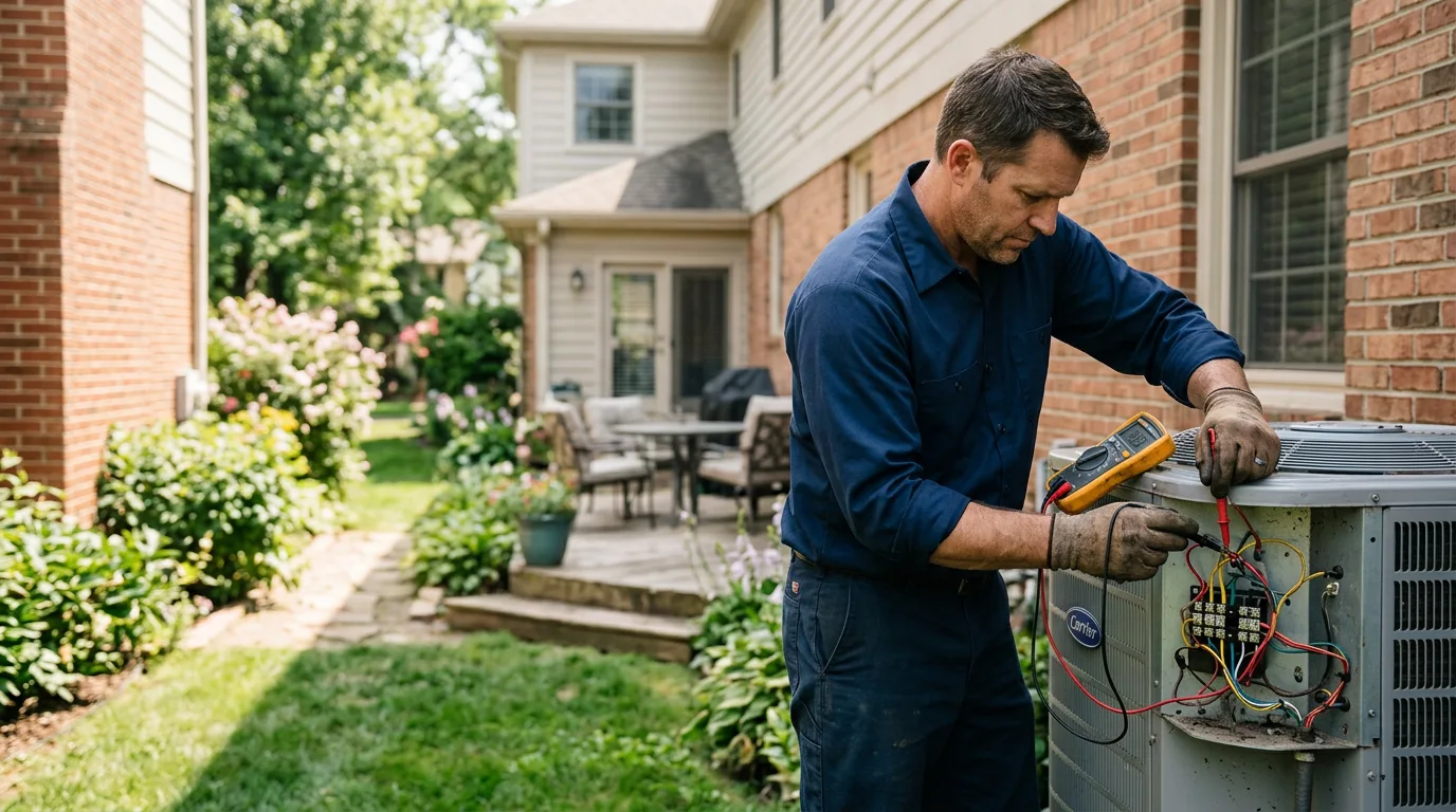 HVAC technician working near Marshville, NC